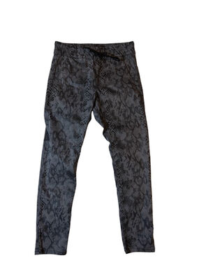 Bevy Flog Gray Black Snakeskin Print Skinny Pants Size 26 Y2K Stretch